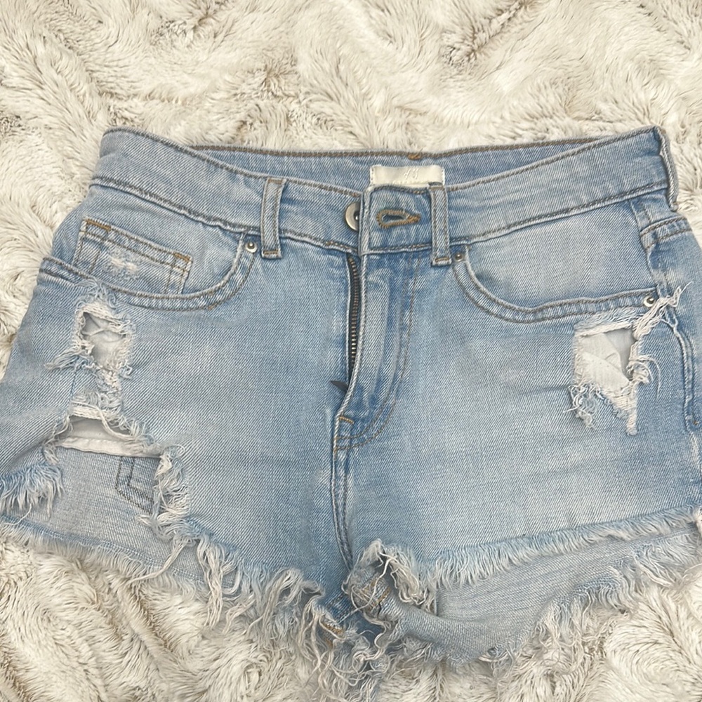 Women's Distressed Denim Shorts